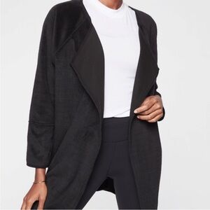 ATHLETA | Black Cozy Karma WrapSweatshirt Top